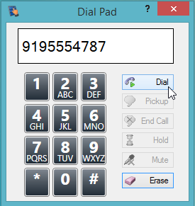 PureCloud Softphone dial pad