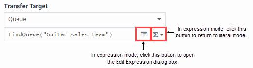 Access literal mode from expression mode