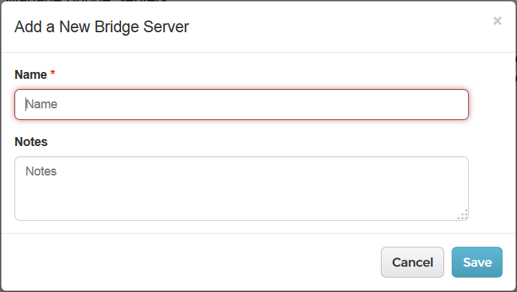 Add a new Bridge Server