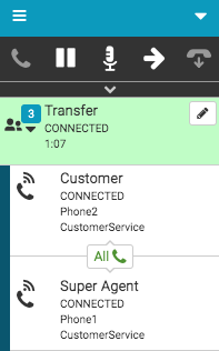 Consult transfer connected