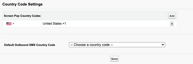 Country Code Settings in Genesys Cloud for Salesforce