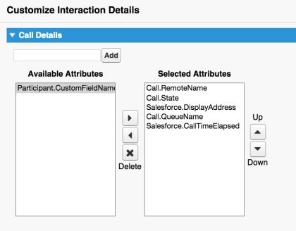 Anpassen der Interaktionsdetails in Genesys Cloud für Salesforce