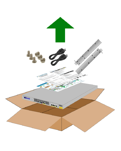 Figure shows unboxing step