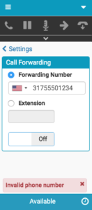 invalid phone number перевод