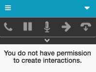 Message indicating no permission to create interactions