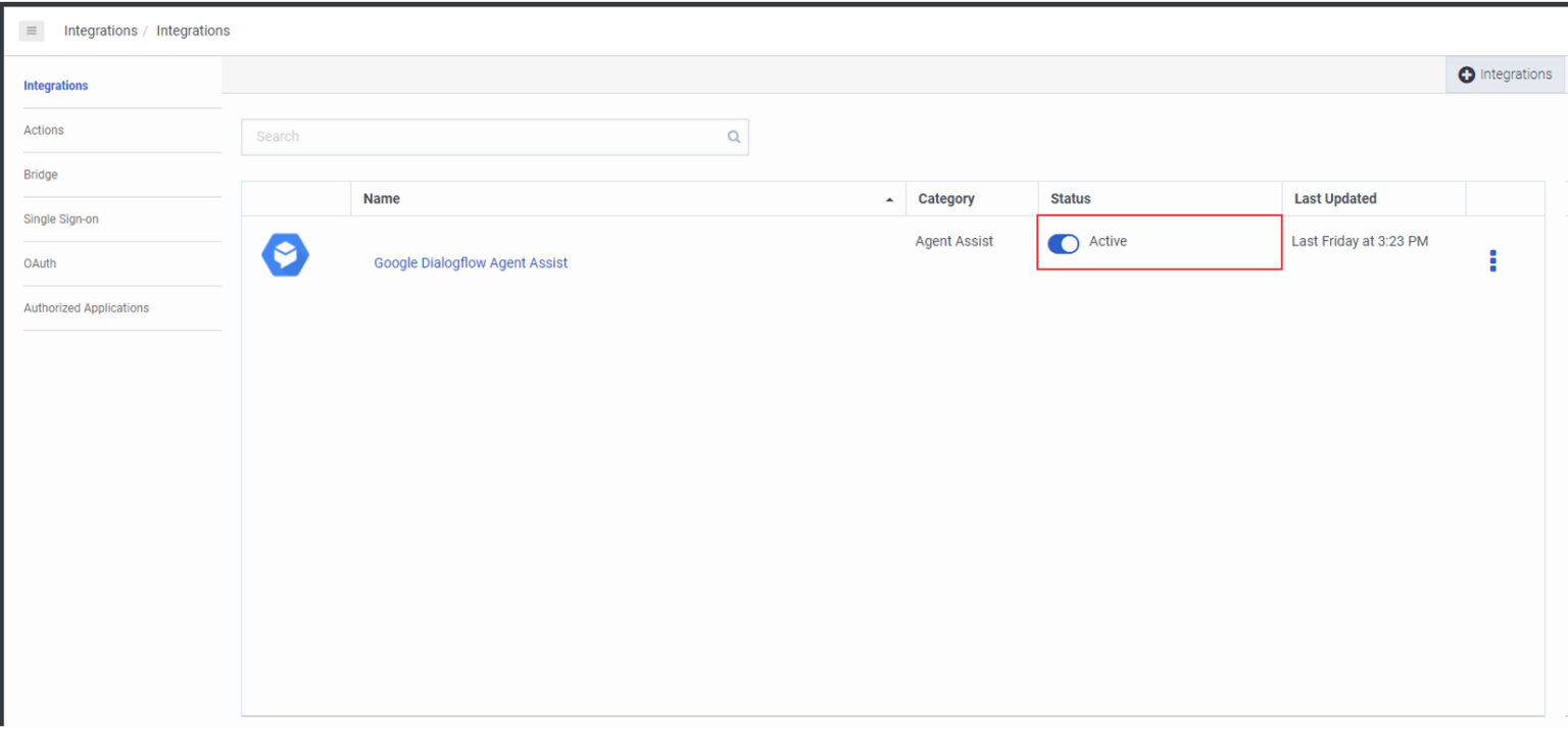 Enable Google Dialogflow Agent Assist integration - Genesys Cloud ...