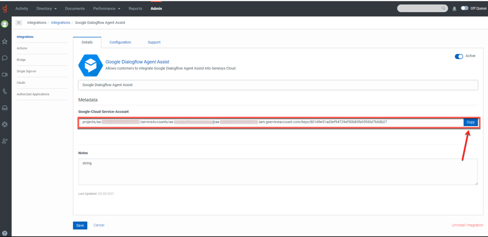 プロジェクトの Google Cloud Platform 権限の設定 Genesysクラウドリソースセンター
