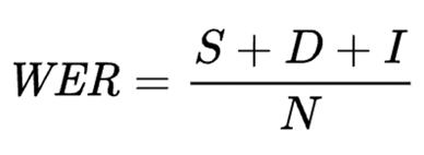 WER equation