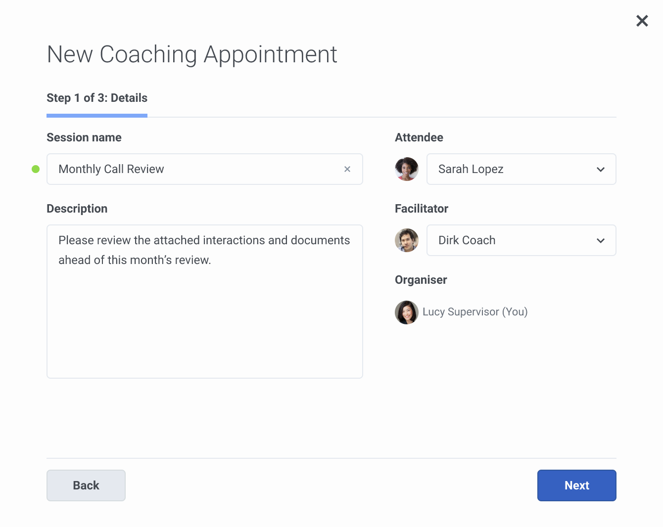 Schedule a coaching appointment - Genesys Cloud Resource Center