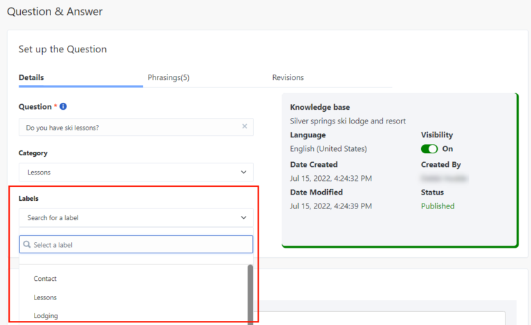 add-labels-to-a-knowledge-base-v2-article-genesys-cloud-resource-center
