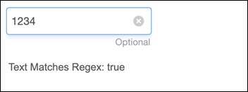 Text matches Regex: true