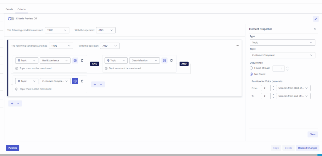 Category interaction example
