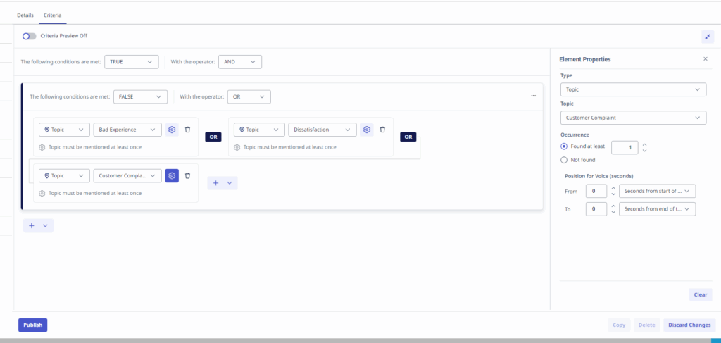 Category interaction example