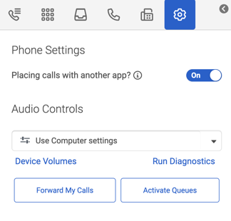 Place calls with another app in Genesys Cloud