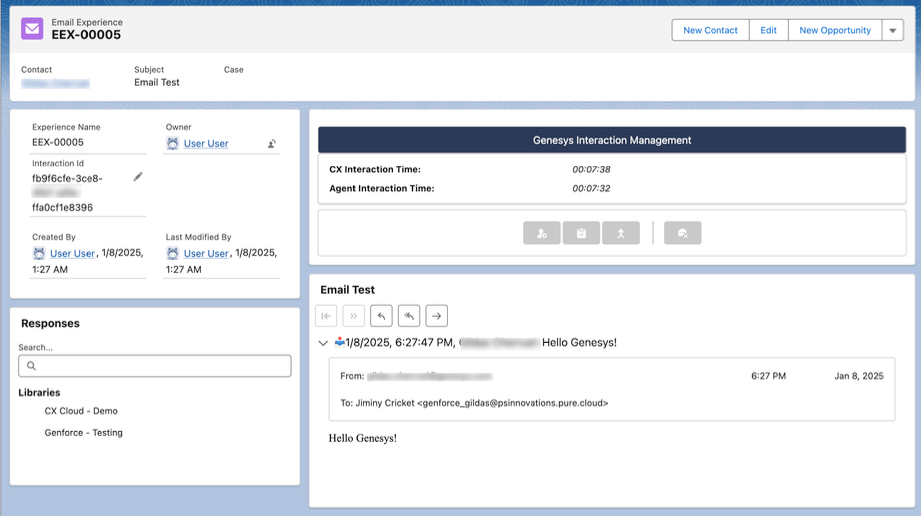 Esta imagen es una captura de pantalla de la página de la aplicación Lightning con los componentes para la configuración digital y de IA.