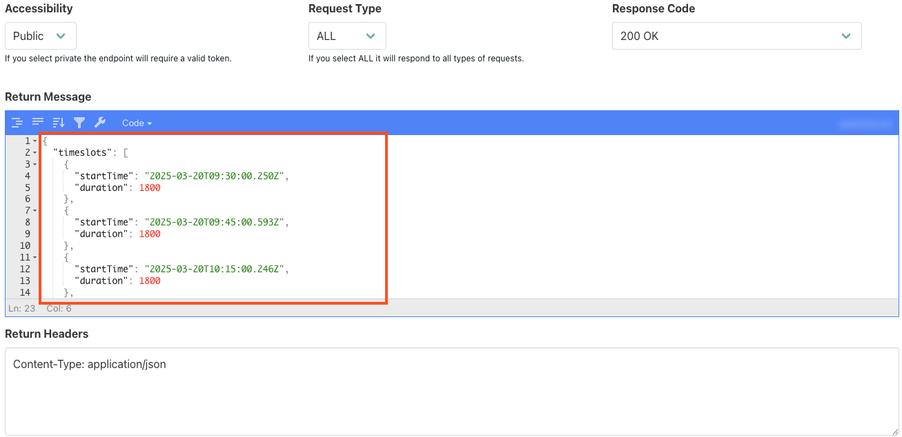 Natural Language Understanding - Timeslot Slot