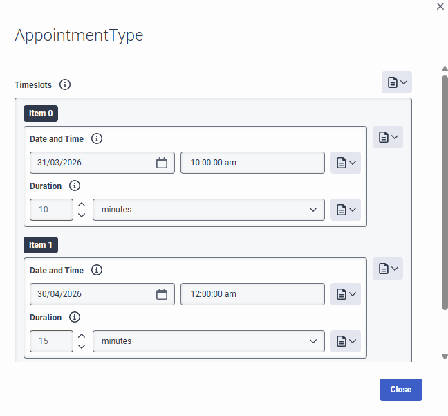Natural Language Understanding - Timeslot Slot