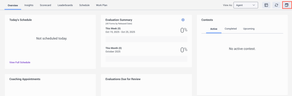 Log capture option in the Activity view