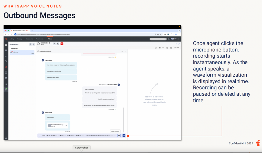 Outbound messages