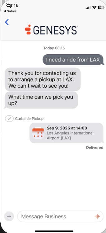 ボット会話の時間選択
