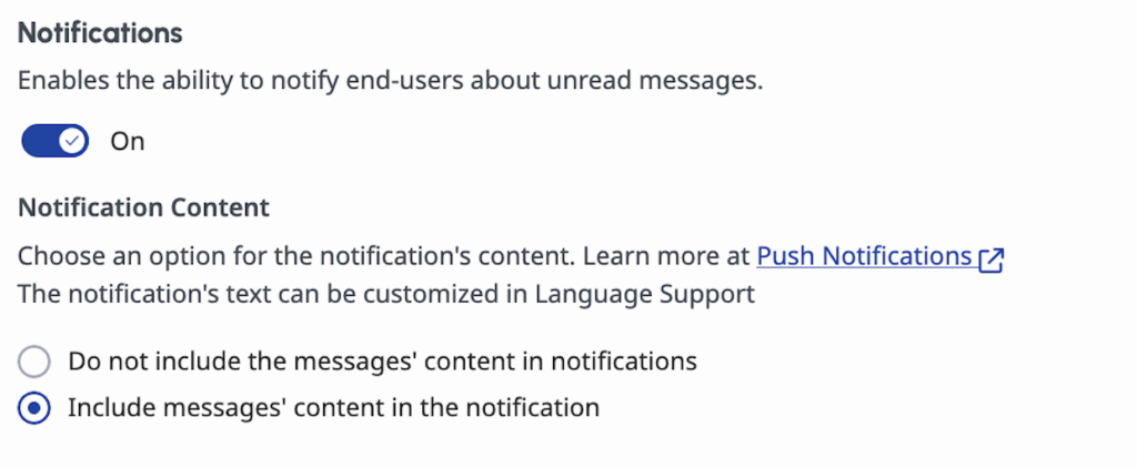 Admin configuration