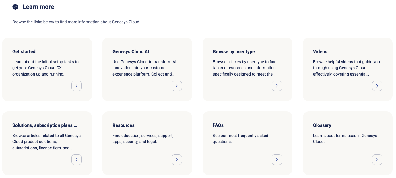 资源中心主页上通往主登录页面的磁贴